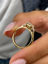 Alondra Engagement Ring 1.3ct TCW, 14K Gold