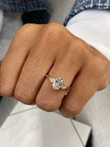 Sierra Engagement Ring 1.3ct TCW, 14K Gold