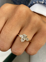 Analia Engagement Ring 1.3ct TCW, 14K Gold