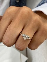 Rosa Engagement Ring 1.3ct TCW, 14K Gold