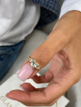 Rosa Engagement Ring 1.3ct TCW, 14K Gold