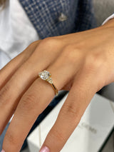 Savanna Engagement Ring 1.3ct TCW, 14K Gold