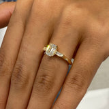 Edetta Engagement Ring 1.2ct TCW, 14K Gold