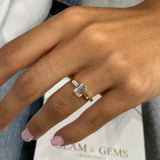 Edetta Engagement Ring 1.2ct TCW, 14K Gold