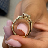Edetta Engagement Ring 1.2ct TCW, 14K Gold