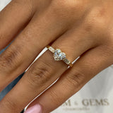 Giralda Engagement Ring 1.2ct TCW, 14K Gold