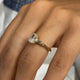 Maggia Engagement Ring 1.2ct TCW, 14K Gold