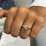 Maggia Engagement Ring 1.2ct TCW, 14K Gold