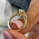 Maggia Engagement Ring 1.2ct TCW, 14K Gold