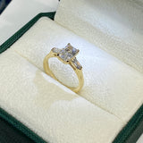 Maggia Engagement Ring 1.2ct TCW, 14K Gold