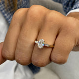 Roseta Engagement Ring 1.2ct TCW, 14K Gold