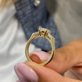 Roseta Engagement Ring 1.2ct TCW, 14K Gold