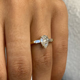 Sardinia Engagement Ring 1.2ct TCW, 14K Gold