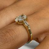 Sardinia Engagement Ring 1.2ct TCW, 14K Gold