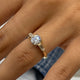 Tomassa Engagement Ring 1.2ct TCW, 14K Gold