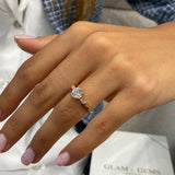 Tomassa Engagement Ring 1.2ct TCW, 14K Gold