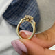 Tomassa Engagement Ring 1.2ct TCW, 14K Gold