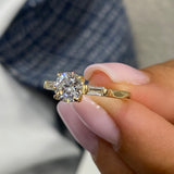 Tomassa Engagement Ring 1.2ct TCW, 14K Gold