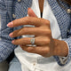 Tea Bridal Set Rings Set 3ct TCW, 14K Gold