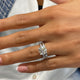 Tea Bridal Set Rings Set 3ct TCW, 14K Gold