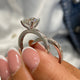 Tea Bridal Set Rings Set 3ct TCW, 14K Gold