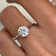 Zanetta Engagement Ring 1 Carat White Gold