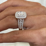 Nicolett Engagement Ring 2.8ct TCW, 14K Gold