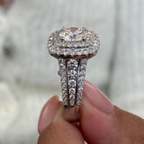 Nicolett Engagement Ring 2.8ct TCW, 14K Gold