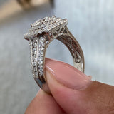 Nicolett Engagement Ring 2.8ct TCW, 14K Gold