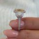 Liv Engagement Ring 3.4ct TCW, 14K Gold