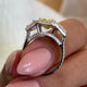 Liv Engagement Ring 3.4ct TCW, 14K Gold