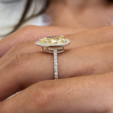 Nathalina Engagement Ring 2.97 Carat White Gold