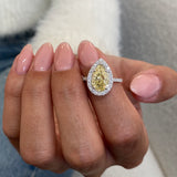 Nathalina Engagement Ring 2.97 Carat White Gold