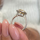 Nathalina Engagement Ring 2.97 Carat White Gold