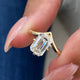 Hiro Engagement Ring 2ct TCW, 14K Gold