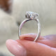 Lonza Engagement Ring 1.5ct TCW, 14K Gold