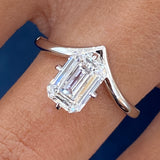 Lonza Engagement Ring 1.50 Carat White Gold