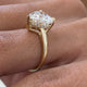 Pilar Engagement Ring 3.1ct TCW, 14K Gold