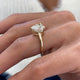 Pilar Engagement Ring 3.1ct TCW, 14K Gold