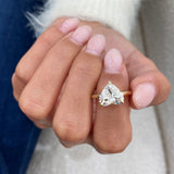 Pilar Engagement Ring 3.1ct TCW, 14K Gold