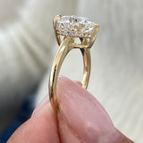 Pilar Engagement Ring 3.1ct TCW, 14K Gold