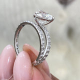 Henriette Engagement Ring 1.8ct TCW, 14K Gold