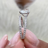 Henriette Engagement Ring 1.8ct TCW, 14K Gold