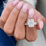 Mireille Bridal Set Rings Set 3.4ct TCW, 14K Gold