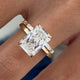 Solitaire with Hidden Halo & Matching Wedding Band