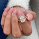 Monique Engagement Ring 3.1ct TCW, 14K Gold