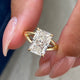 Monique Engagement Ring 3.1ct TCW, 14K Gold