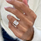 Laure Engagement Ring 4.1ct TCW, 14K Gold