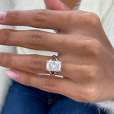 Laure Engagement Ring 4.1ct TCW, 14K Gold