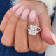 Laure Engagement Ring 4.1ct TCW, 14K Gold